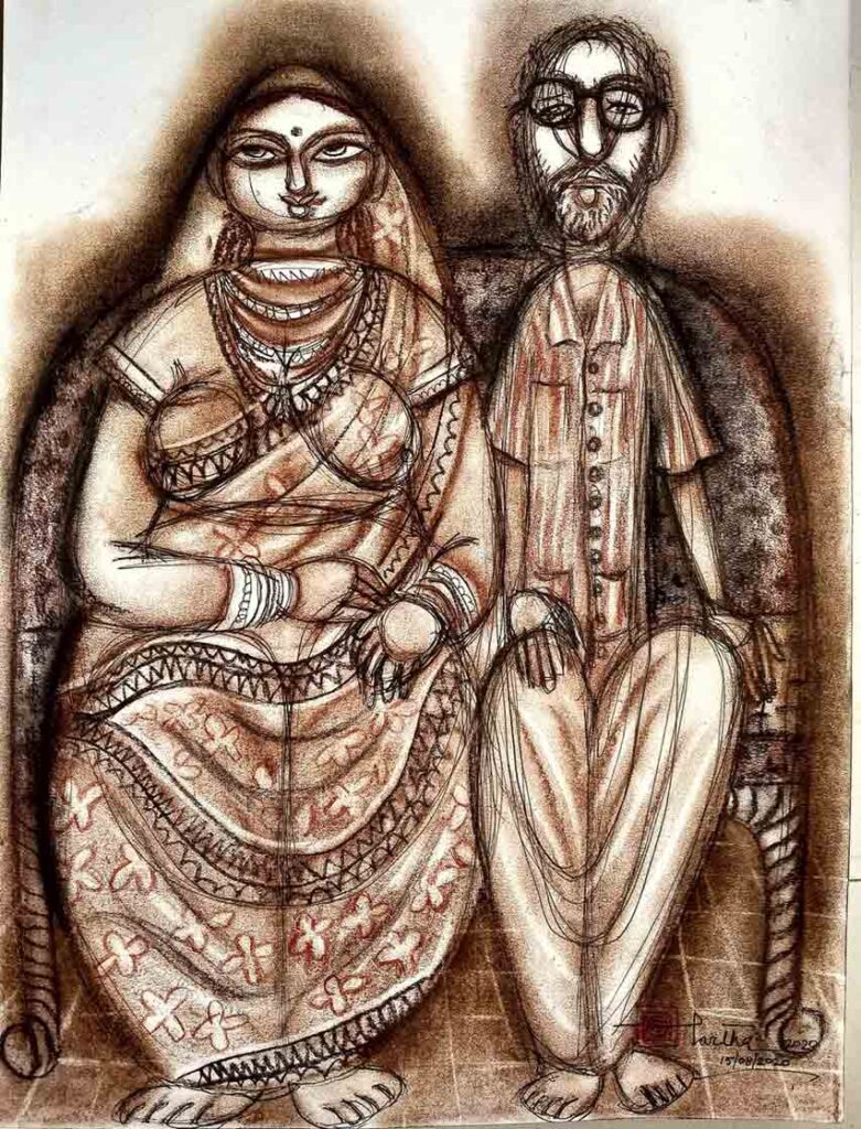 artist-Partha-Bhattacharjee-Companion series