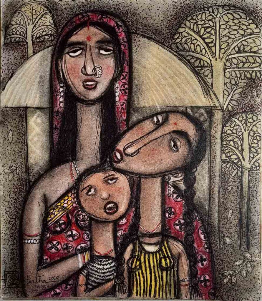 artist-Partha-Bhattacharjee-Companion series