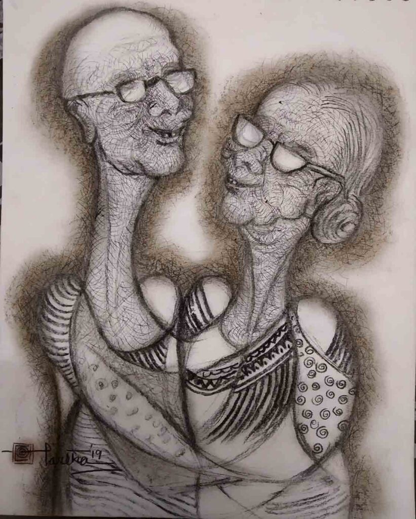 artist-Partha-Bhattacharjee-Pen-and-Ink-series-1