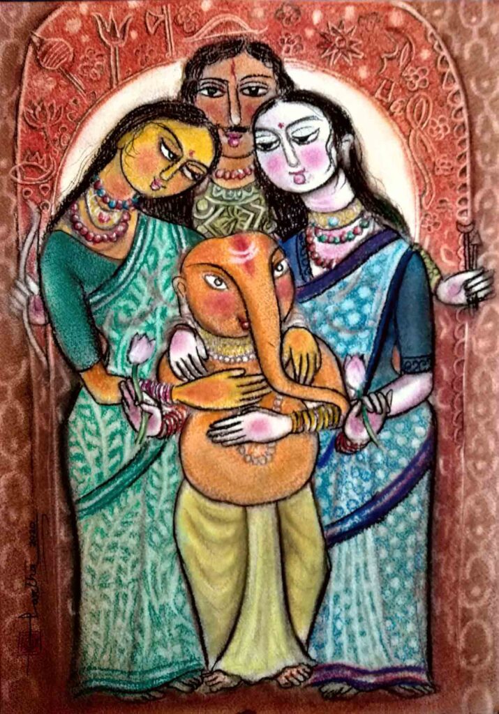 artist-Partha-Bhattacharjee-Rural-series-17