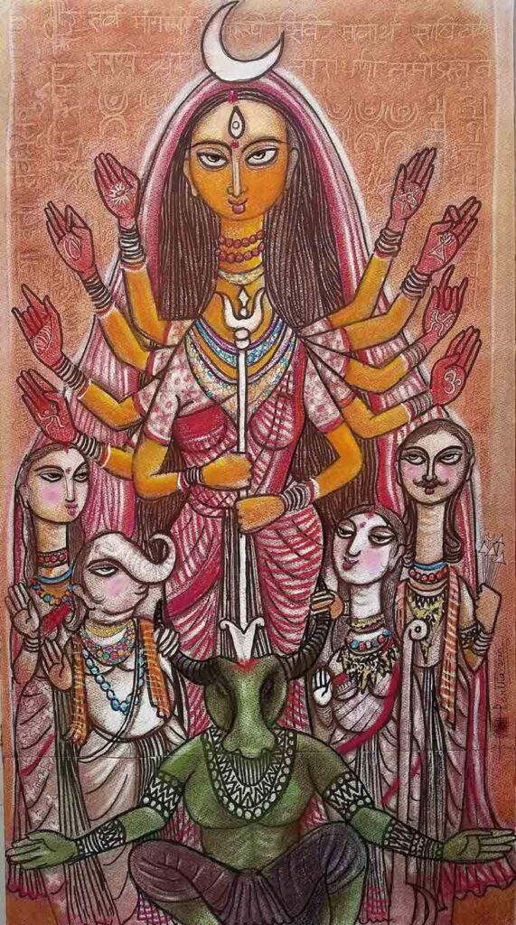 artist-Partha-Bhattacharjee-Rural-series-20