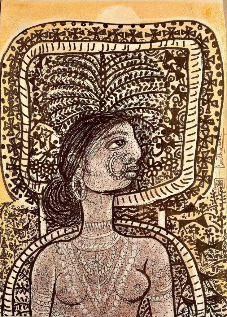 artist-Partha-Bhattacharjee-Rural-series-24