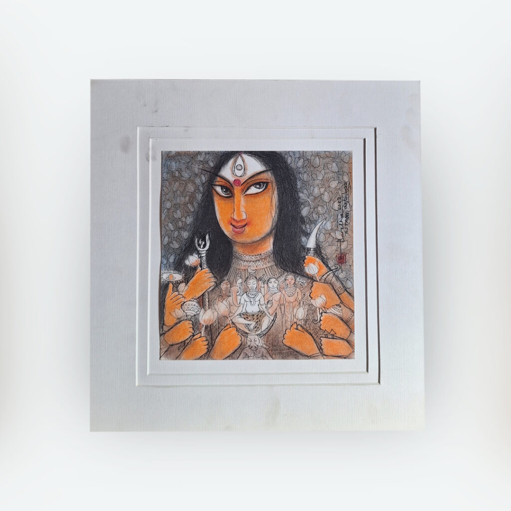 Durga by artisit Partha Bhattacharjee