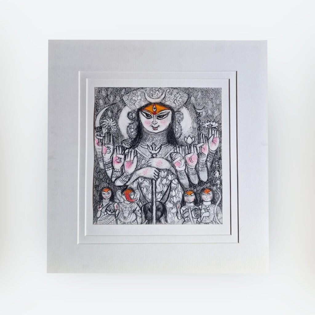 Durga by artisit Partha Bhattacharjee