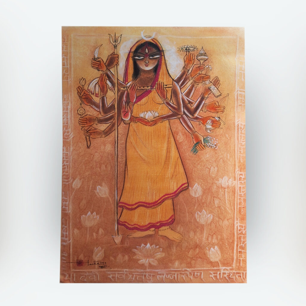 Durga by artisit Partha Bhattacharjee